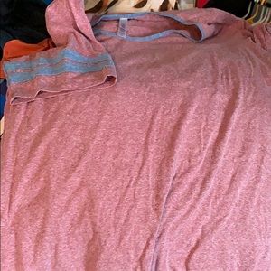 Lularoe 2x perfect t pink blue euc